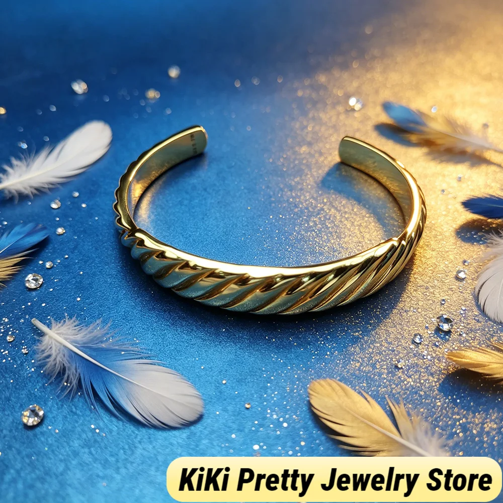 

Новый модный, простой и элегантный браслет серебристого и золотистого цвета 2026 года – подарок на День святого Валентина для повседневного ношения