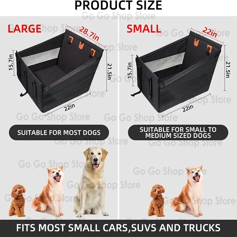 

Dog Car Seat for Small To Large Dogs Pet Nest Back Seat Extender for Car Back Seat Waterproof Dog Hammock with Mesh Pocket