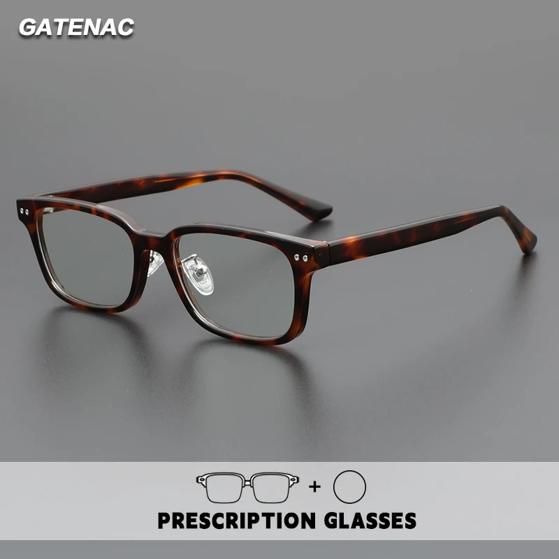 

Gatenac модные очки для чтения мужские фотохромные анти-синий свет очки по рецепту оптические индивидуальные компьютерные очки