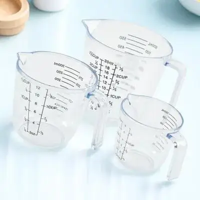 

3Pcs Transparent Measuring Tools Easy to Read Scales for Precise Measurements in Baking Cooking and Laboratory Work