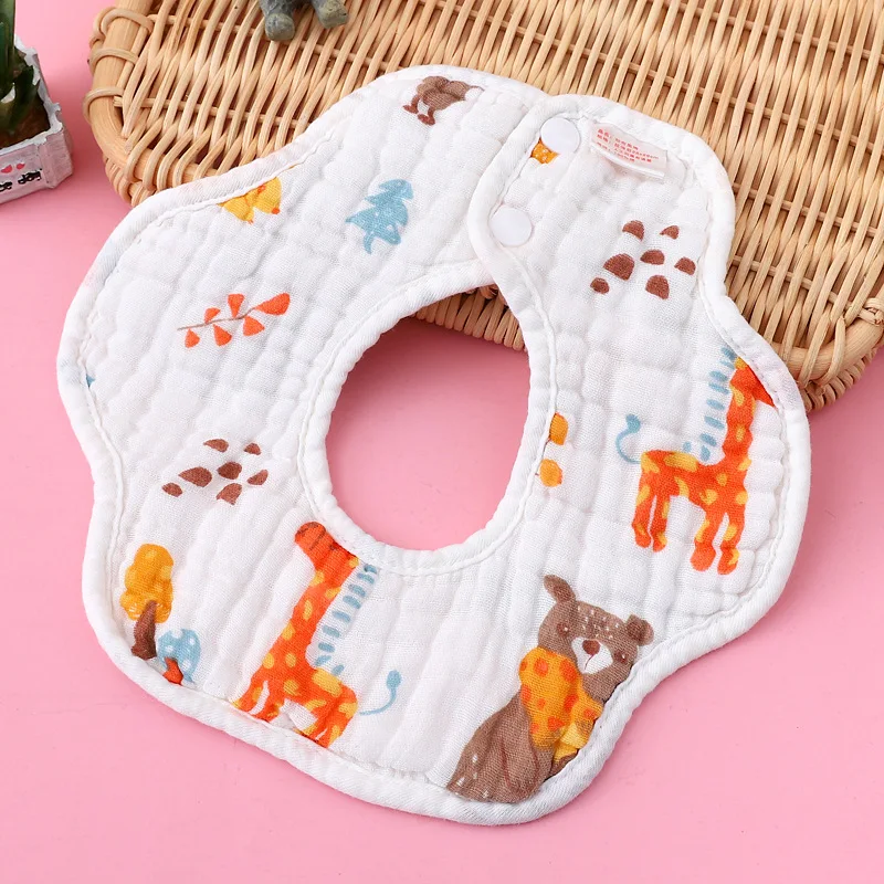 

Waterproof Cotton Baby Bibs New Absorbent Saliva Towel Newborn Burp Cloths Bandana Scarf for Boys Girls Feeding Bibs