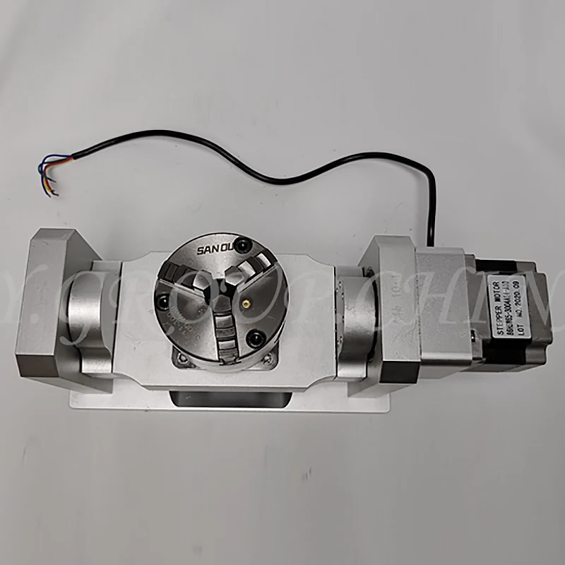 LY Harmonic 4th and 5th Axes with 100mm Chucks, Dividing Head, 10:1 Harmonic Reducer, A/B/C Axis, No Rotation Error for Engraver