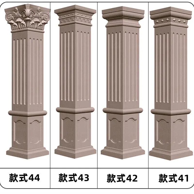 Roman column mold Thickened square column model Villa gate Cement square column Decorative modeling Building template