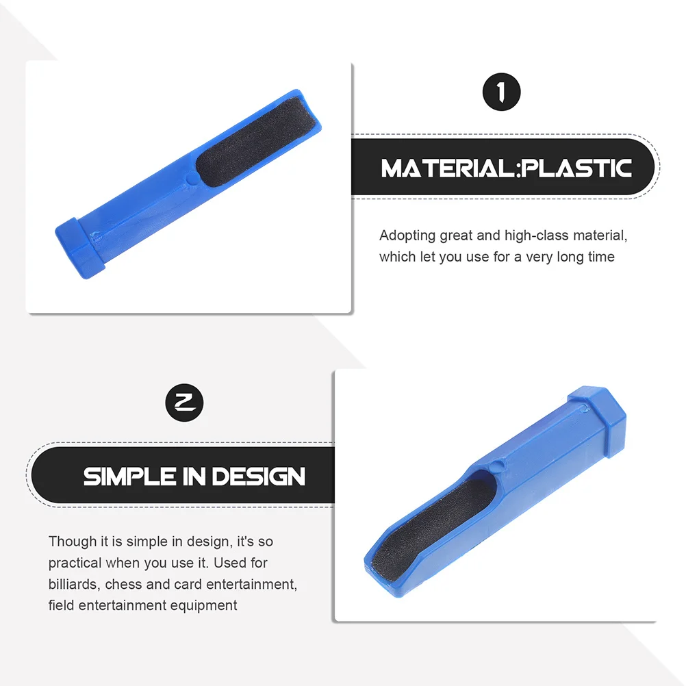 

3Pcs Pool Cue Tip Shaper Plastic Repair Trimmer Durable Cue Tip Burnisher Billiard Accessory Plastic Trimmer Pool Stick File