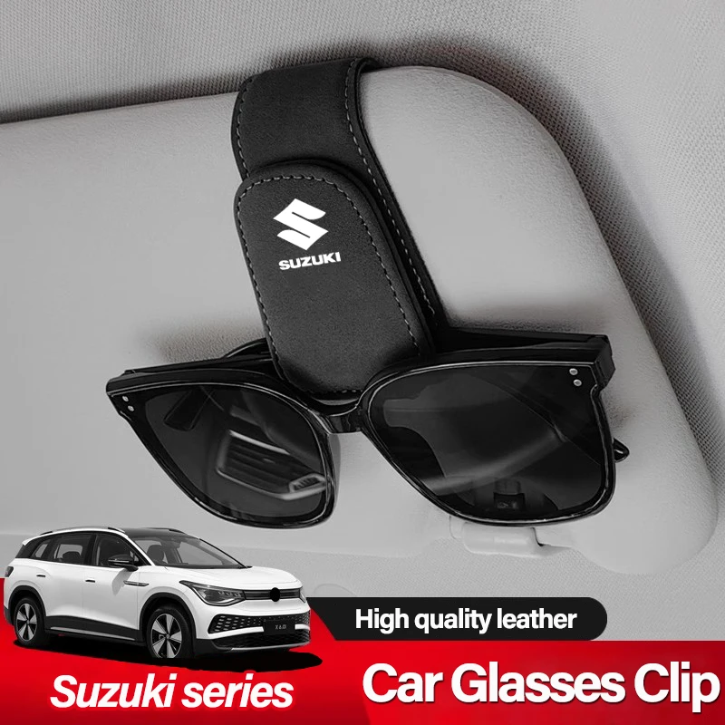 Car Interior Sun Visor Eyeglasses Holder Sunglasse Clip For Suzuki SX4 Splash DZire Swace Across Swift Samurai Vitara Jimny Alto