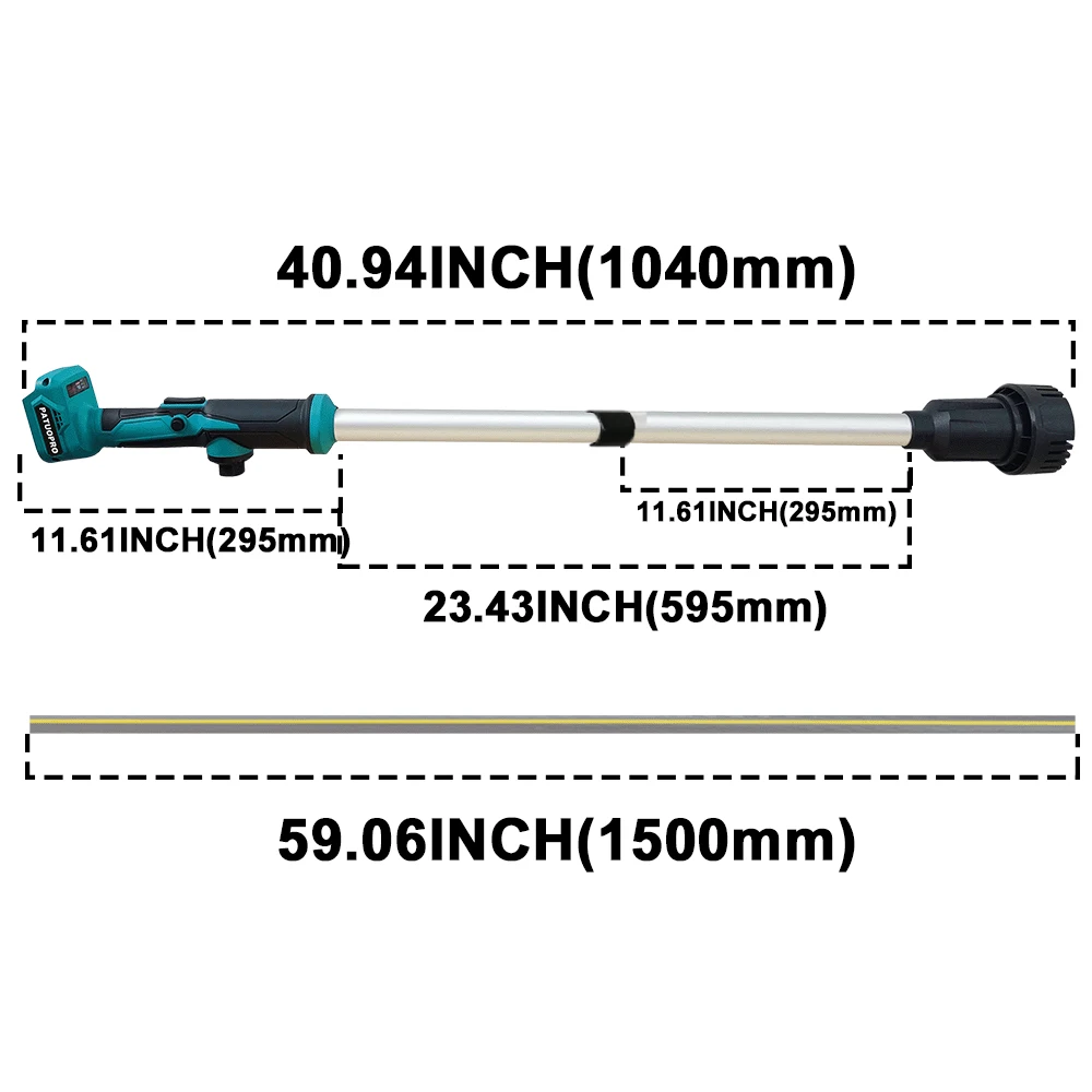 21V Cordless Pool Water Pump Portable Aluminum Alloy Pole Water Transfer Submersible Pond Pump For Makita 18V Battery