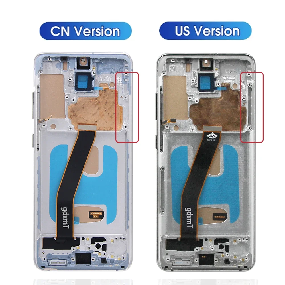 S20 4G 5G For Samsung Tested For S20 G980 G980F G981 G981F LCD Display Touch Screen Digitizer Assembly Replacement