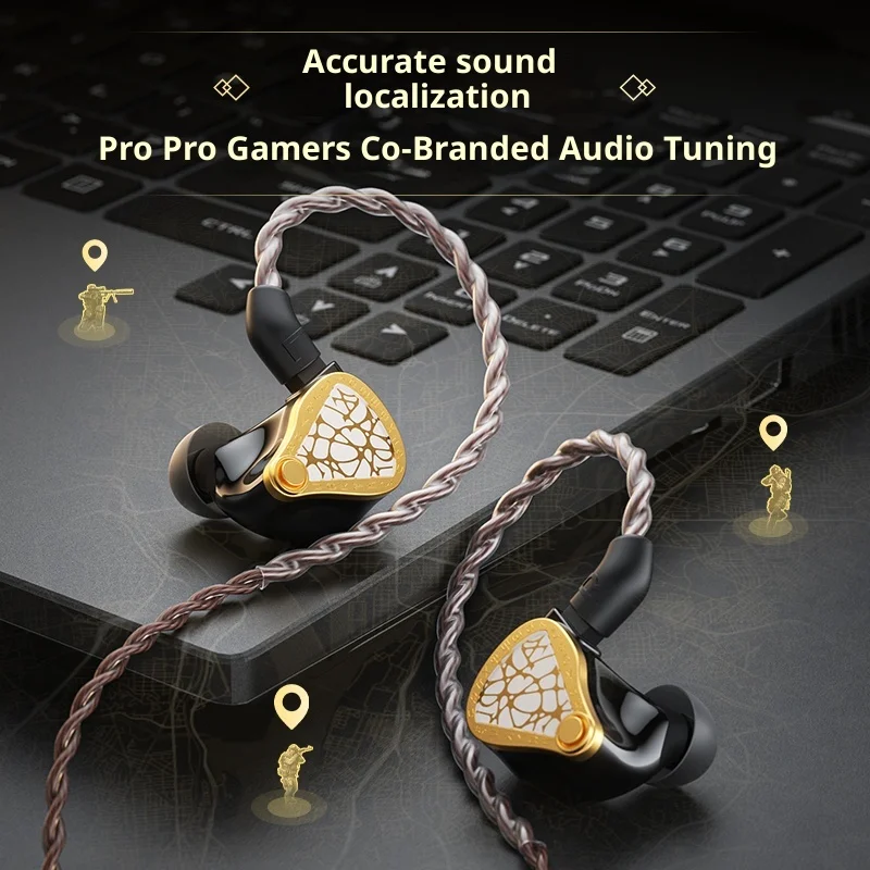 Plextone G38 سماعات أذن سلكية HiFi 0.78 مللي متر 2pin Esports سماعات الألعاب أقراص المحمول لعبة السلام العالمي النخبة دلتا #6