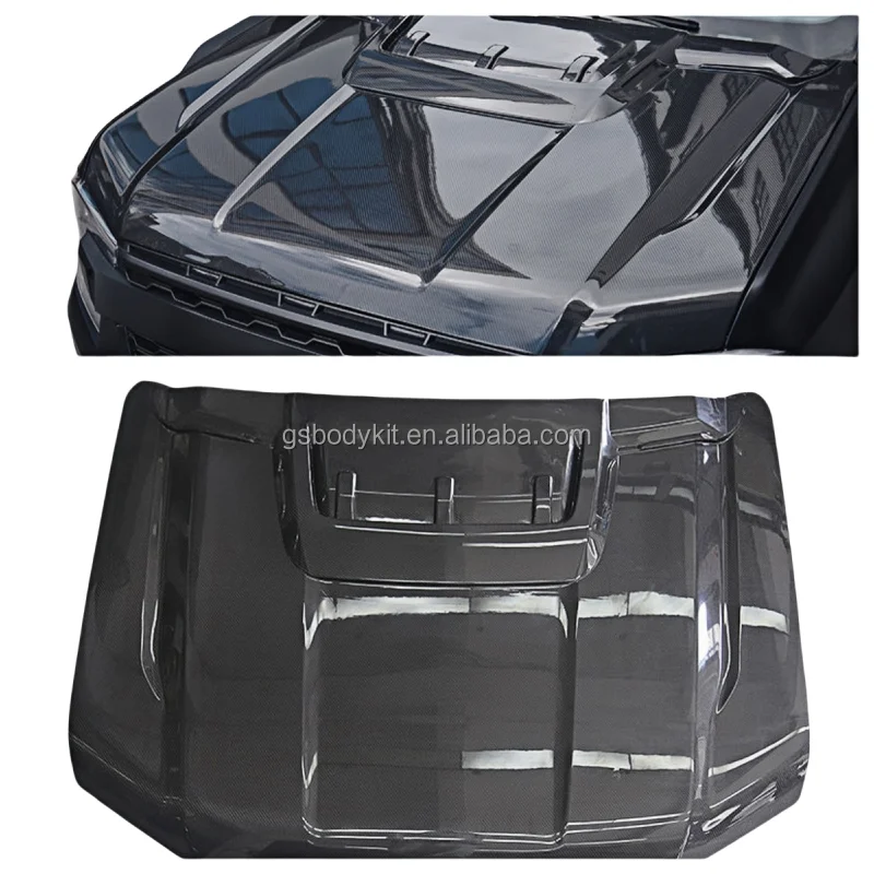 

Для Ford Ranger Raptor 2023 2024, высококачественный комплект кузова капота из углеродного волокна