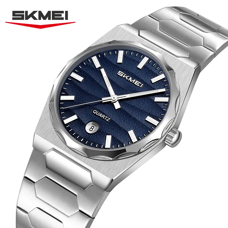SKMEI 9382 Top Brand Men's Quartz Watch Waterproof Calendar Steel Strip Luxury Business Watch Men's Clock Watch Reloj Hombre