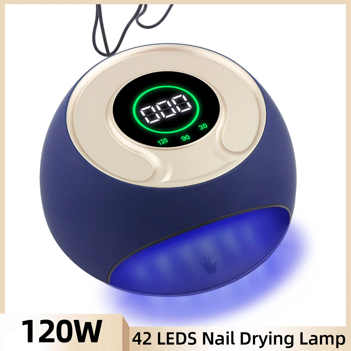 

120W UV LED Nail Dryer For Drying Gel Nail Polish 42LEDS Portable Design Nail Lamp With Motion Sensing Salon Manicure Tools