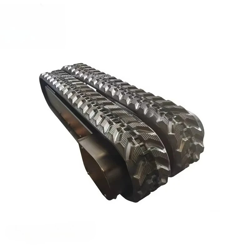 Custom Hydraulic Motor Crawler Machinery Aerial Work Platform Mini Drilling Rig Chassis Parts Rubber Track Undercarriage System