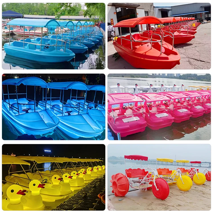 Water Park Hot Sell Low Price 6 Seat Electric Boat for Children or Adults