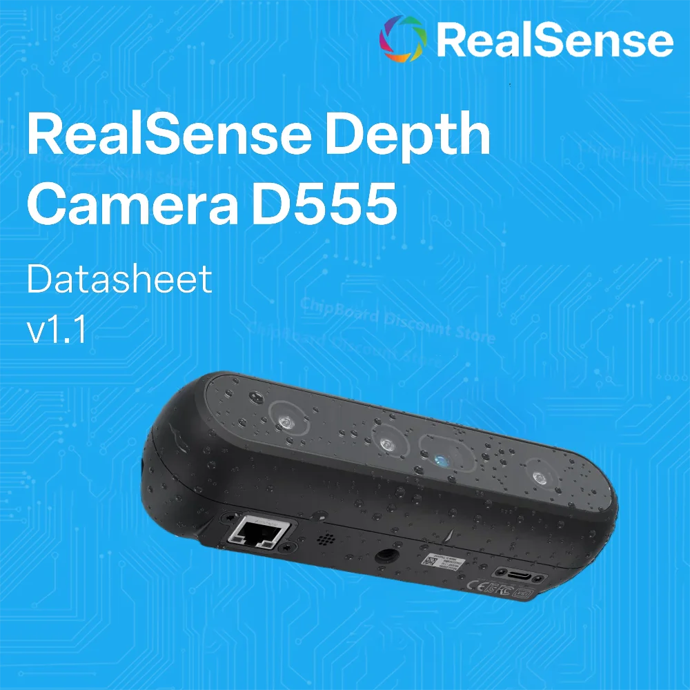 IntelD555 Camera RealSense Depth Vision SoC V5 RealSense Depth Module D450 SDK 2.0 DDS 3D Computer Vision Powered Over Ethernet