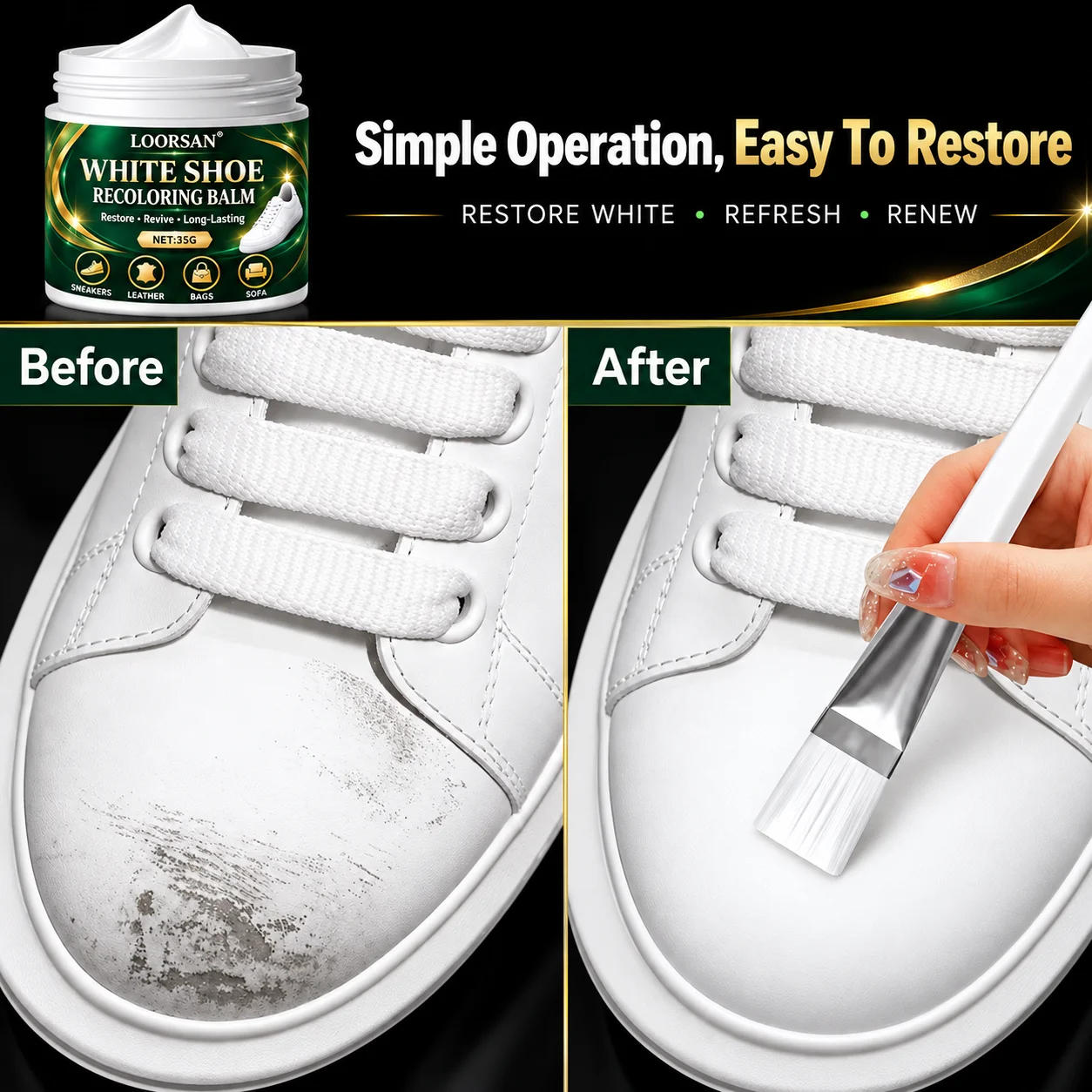 LOORSAN White Shoe Edge Repair - Sole Edge Whitener review and price