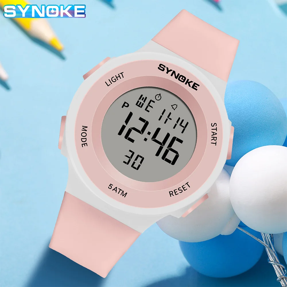 Digital Watches Lady Sports Wristband Multifunction Waterproof Chrono Wristwatch Outdoor Girls Fashion Student Men Watch New