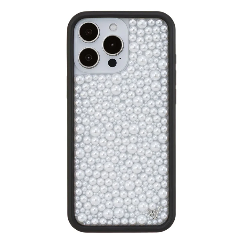 

Wildflower ins 3D solid Glisten Pearl White Phone Case for iPhone 16 14 13 1 4 15 17 Pro Max Fashion Shiny Cover﻿﻿﻿﻿﻿﻿﻿﻿﻿﻿﻿﻿﻿﻿