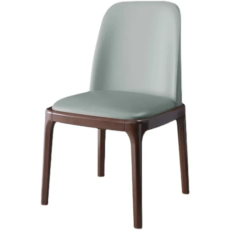 Italiaanse moderne eetkamerstoelen Scandinavische esthetische lederen keukenconferentiestoel Designer luxe Ensembles