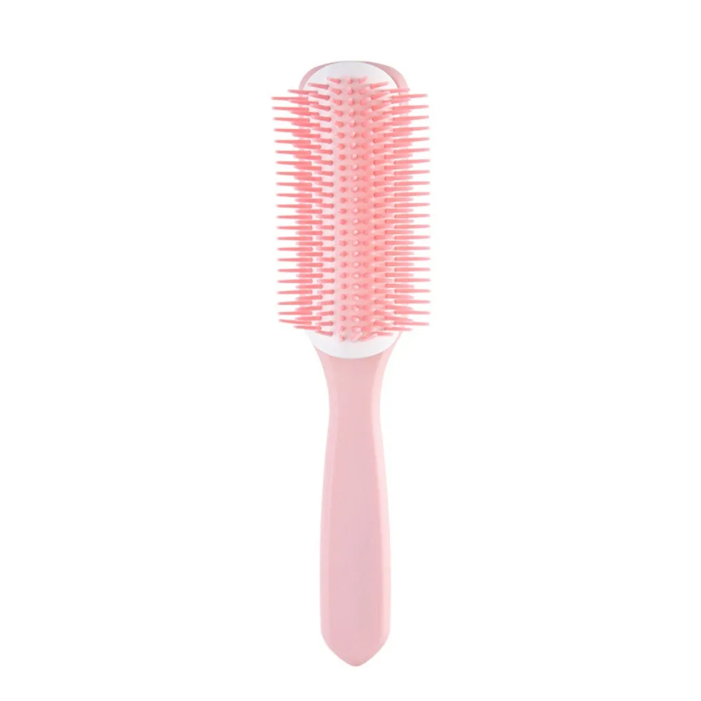 

Handle Hollow Air Comb Anti Static Dual Use of Dry and Wet Portable Comb Nine Row Comb Scalp Massage Hollow Hair Brush