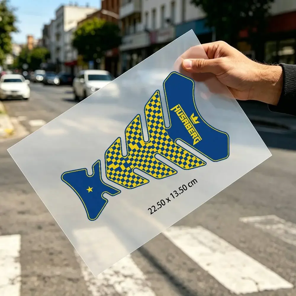 Decal Waterproof Motorcycle Gas Tank Sticker Vinyl Graphics Motorbike Decor Accessories For H-HUSRBERG Flat Fishbone