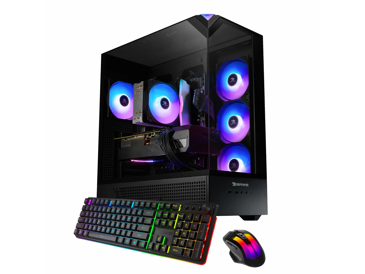 Ibuypower Element Gaming Pc Desktop - Amd Ryzen 5 8400F 16Gb Ddr5 1Tb Nvme Ssd Amd Radeon Rx 9060 Xt -Eba5R96Xt02