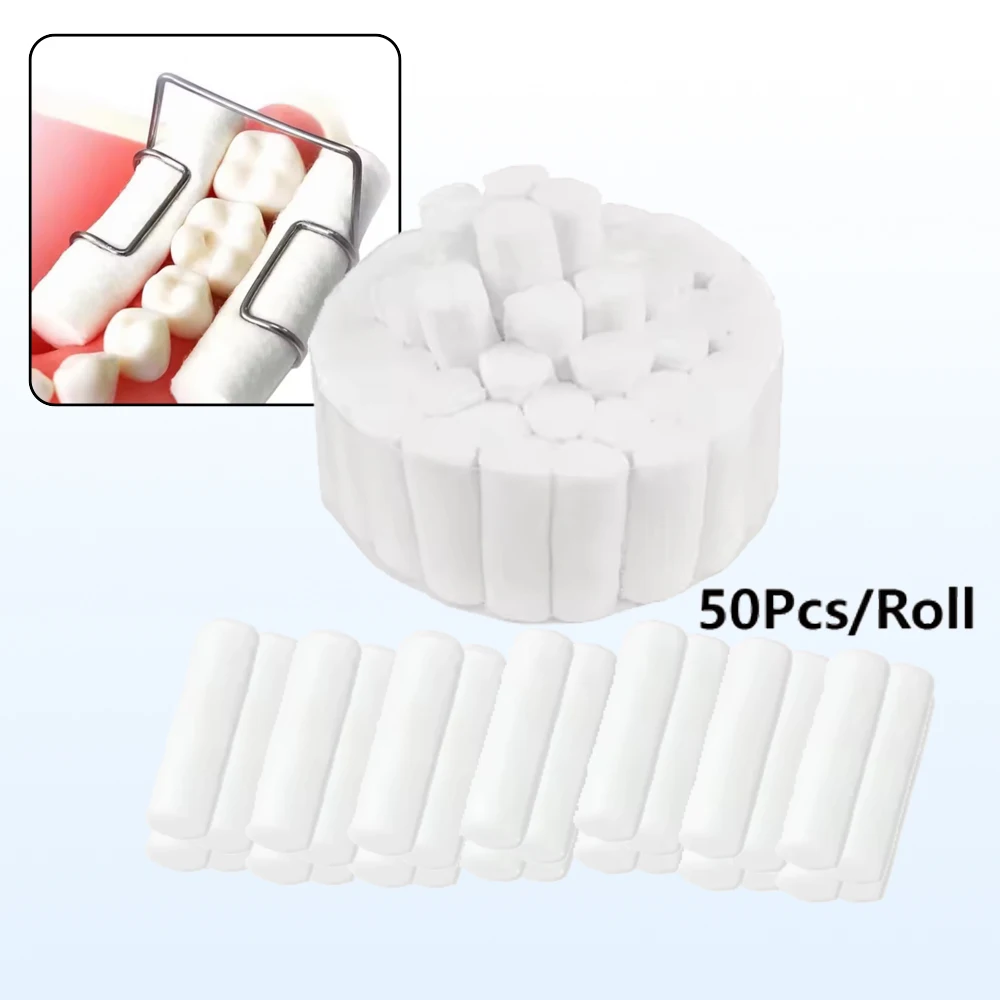 

200/400 Pieces Dental Cotton Rolls Super Absorbent Dentist Cotton for Teeth Whitening Oral Surgery and General Dental Care