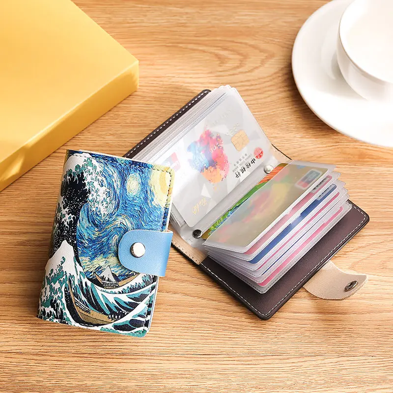 Ultra-Thin Men's And Women's Multi-Card Slot Cute Anti-Magnetic Card Holder Document Storage Multi-Layer Driver License Holder