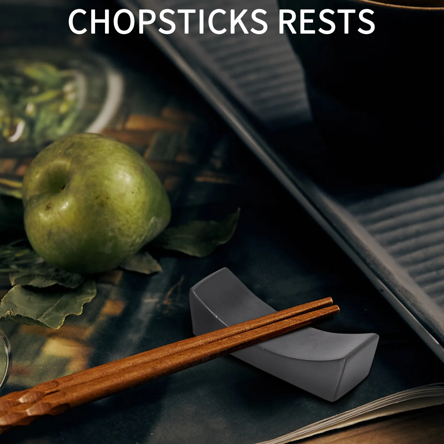HOT-5 Pcs Stainless Steel Chopsticks Rest Holder,Knife Rest,Spoon Holder,Fork Rack,Tableware Stand,Table Decor