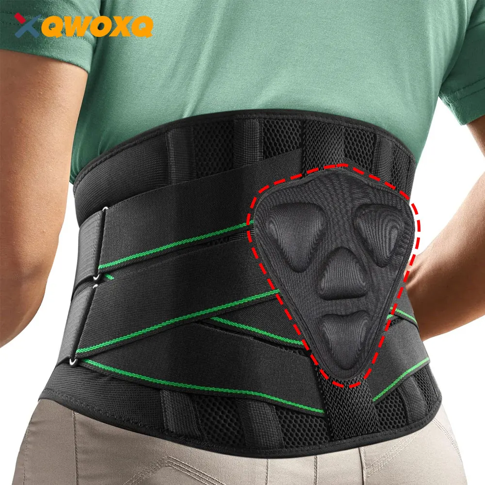 Back Brace for Lower Back Pain with 7 Metal Stays, Breathable Back Support Belt with Soft Pad, Lightweight Lumbar Support Dairly