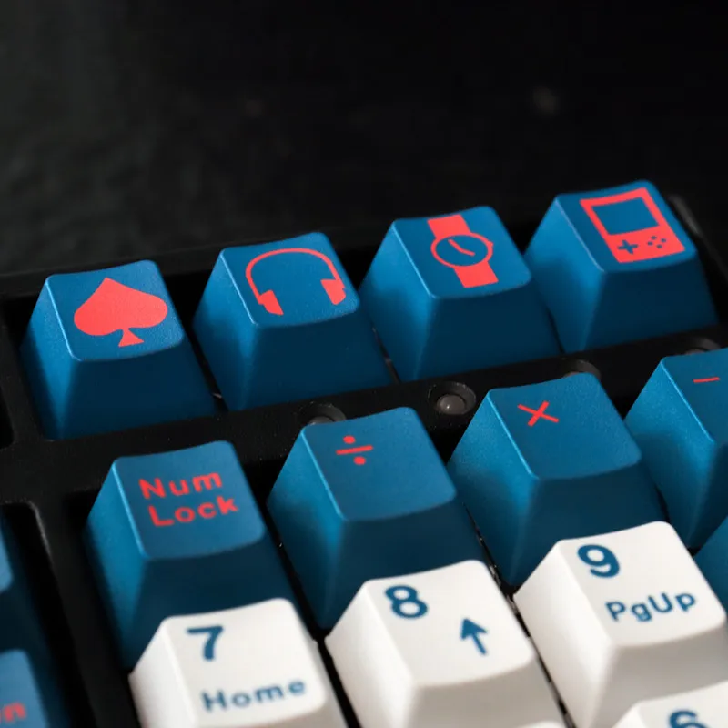 Imagem -05 - Gmk Todos os Dias Transportar Teclas Teclado Mecânico Série Azul Branco Pbt Dye-sub Perfil Cereja 23 Teclas 130 Teclas