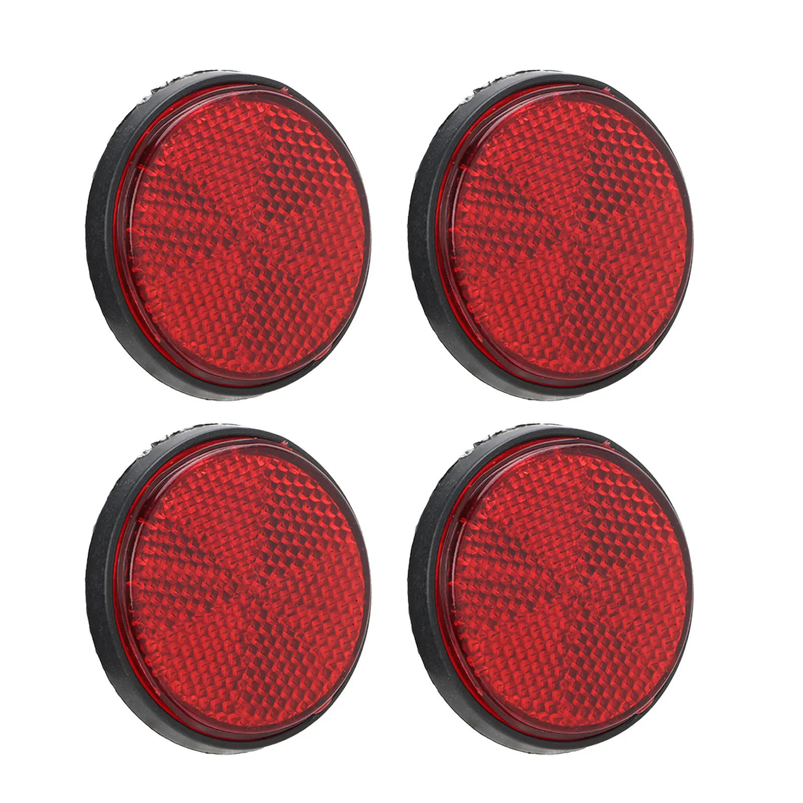 Safety Warning Reflector  M6x1.0 Easy Installation Anti Scratch Red  Round Reflectors for Scooter for Semi Trucks