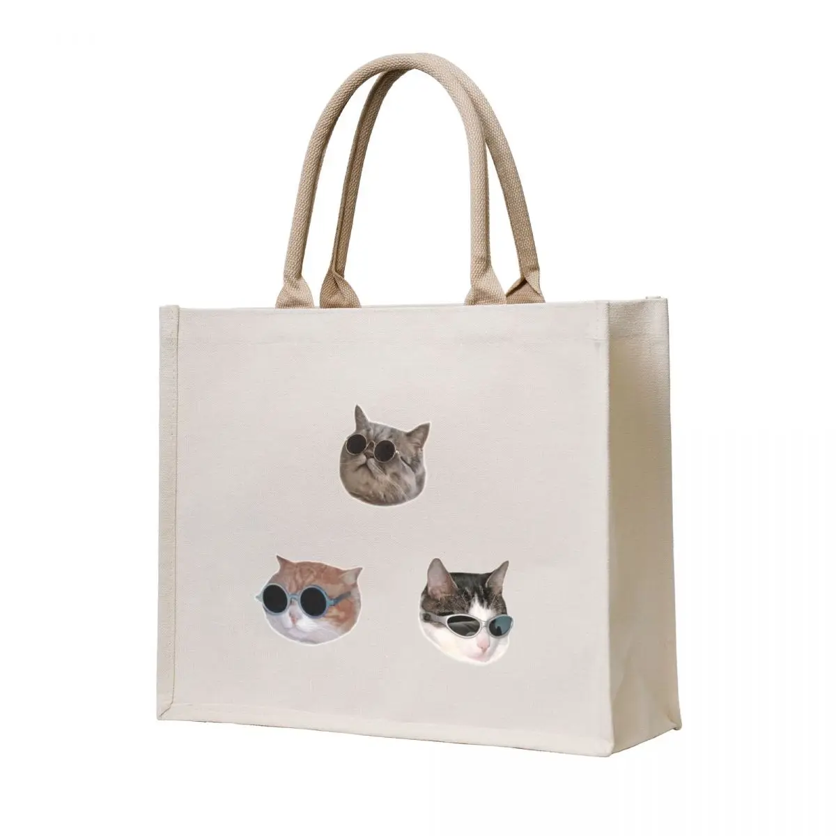 

Cool Kitties Sticker-pack Tote Bag canvas tote bags Women's shopper Big bag women tote bag woman