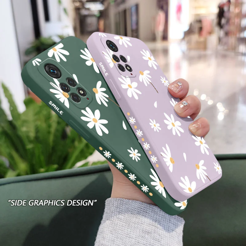 Plain Daisies Phone Case For Xiaomi Redmi Note 13 12 12S 11 11S 11T 10 10A 10T 10S 9T 9 8 7 Pro Plus 10C 9A 9C 9T 4G 5G Cover