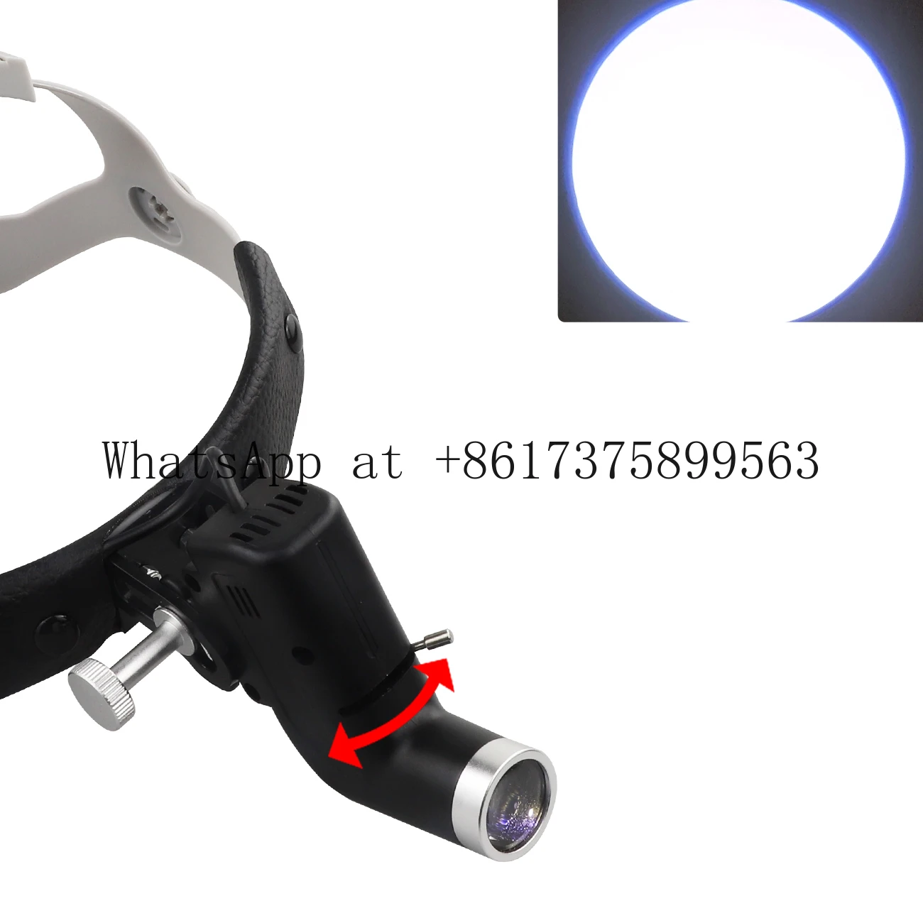 5 W LED ENT Headlight with Loupes Adjus Brightness