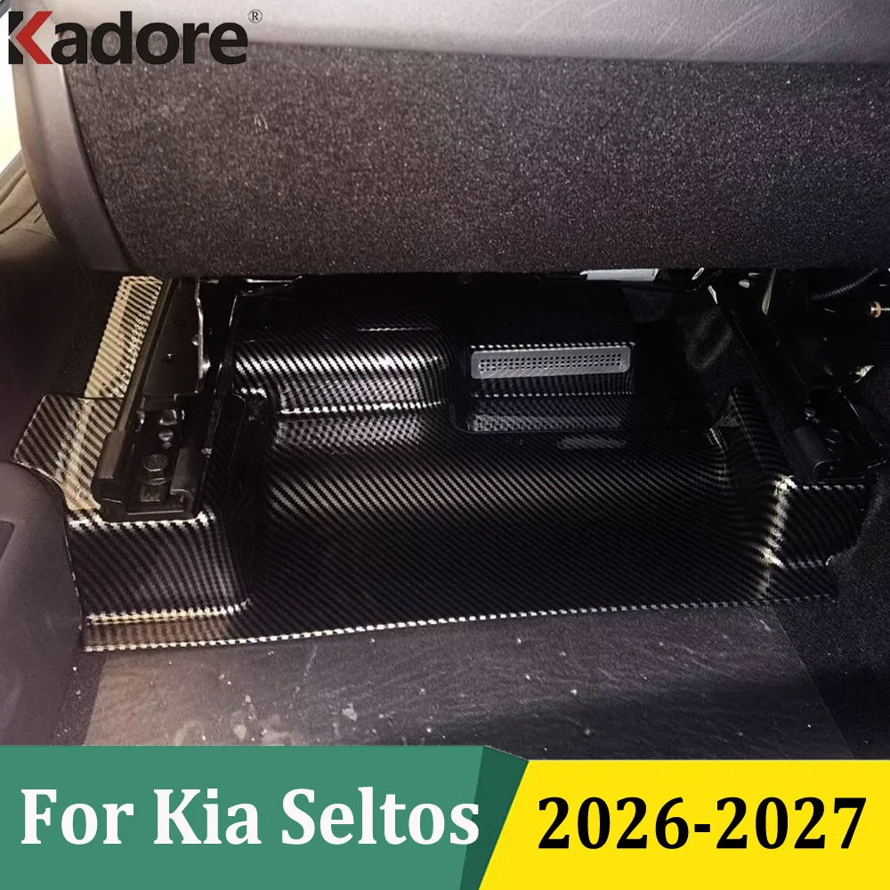 

For Kia Seltos 2026 2027 Under Seat Air Vent Cover Trim Floor Air Vent Grille Protector Floor Air Vent Grille Car Accessories