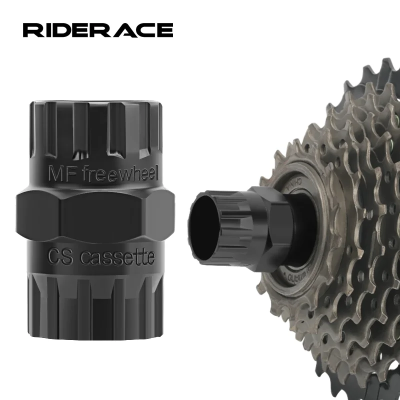 Herramienta de extracción de volante de bicicleta, herramienta de reparación de MTB, resistente al desgaste, de acero de alta resistencia, para extracción de anillo de bloqueo de cassette de bicicleta