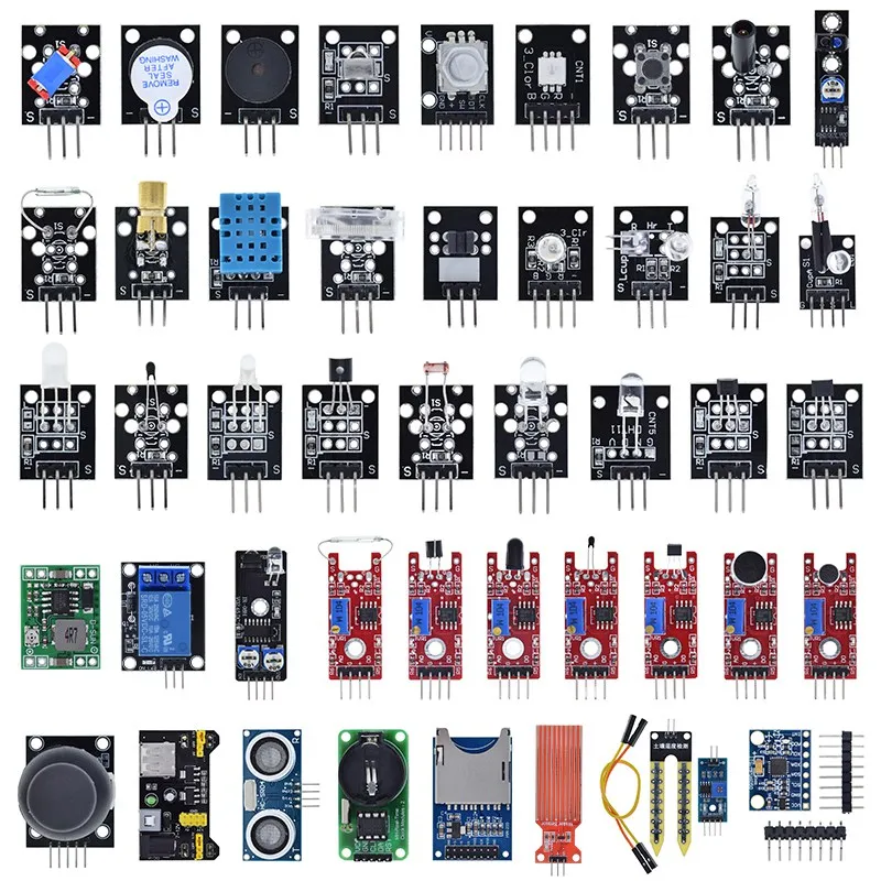 1/2PCS For Arduino 45 Kinds of Sensors Digital Temperature Humidity RGB LED Soil Buzzer Sound Ultrasonic Sensor Module UNO R3  image 3