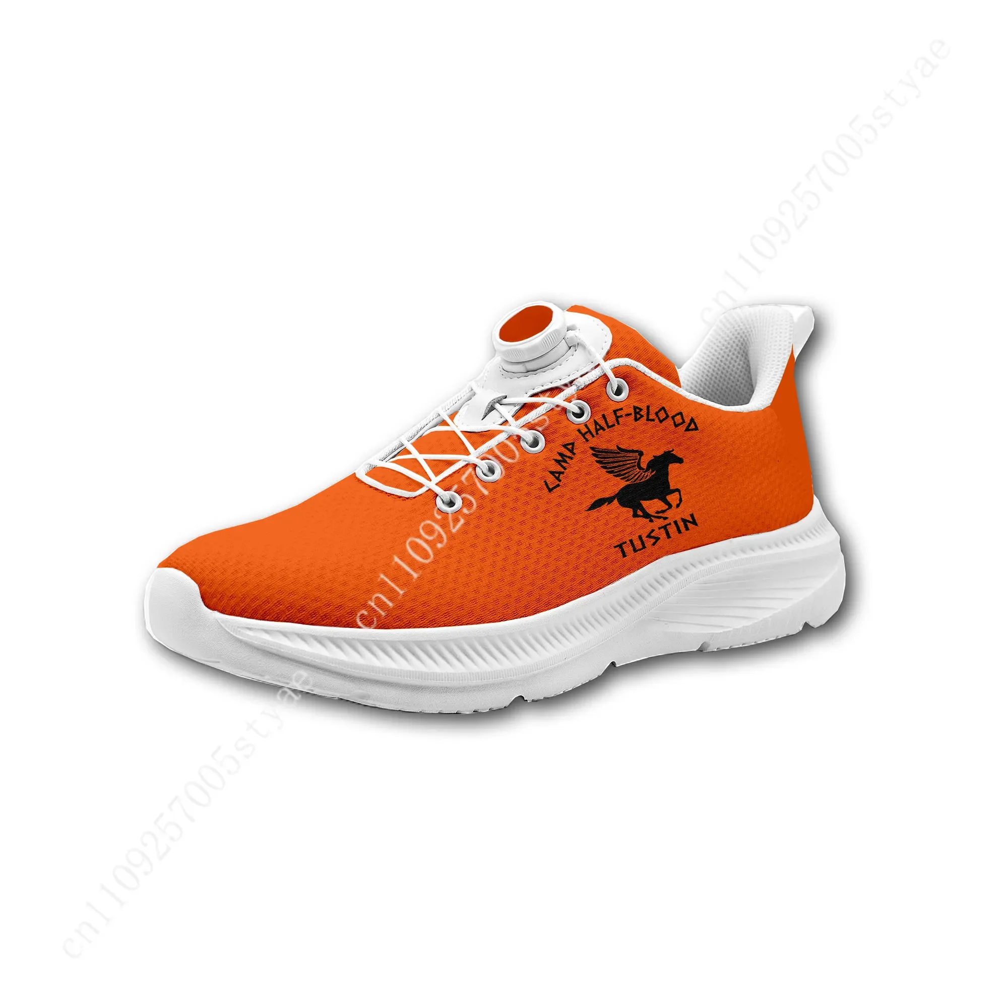 Camp Half-Blood Chronicles, zapatillas personalizadas para caminar, para hombre y mujer, con botón giratorio, sin cordones, diseño con logotipo, zapatillas ligeras, unisex