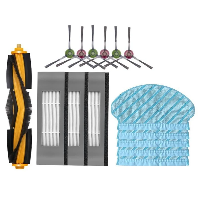

[NEW!N92R】 For Ecovacs Debot OZMO 920 / 950 / T5 / Yeedi 2 Hybrid Robot Vacuum Cleaner Parts Main Side Brush Hepa Filter Mop Spa
