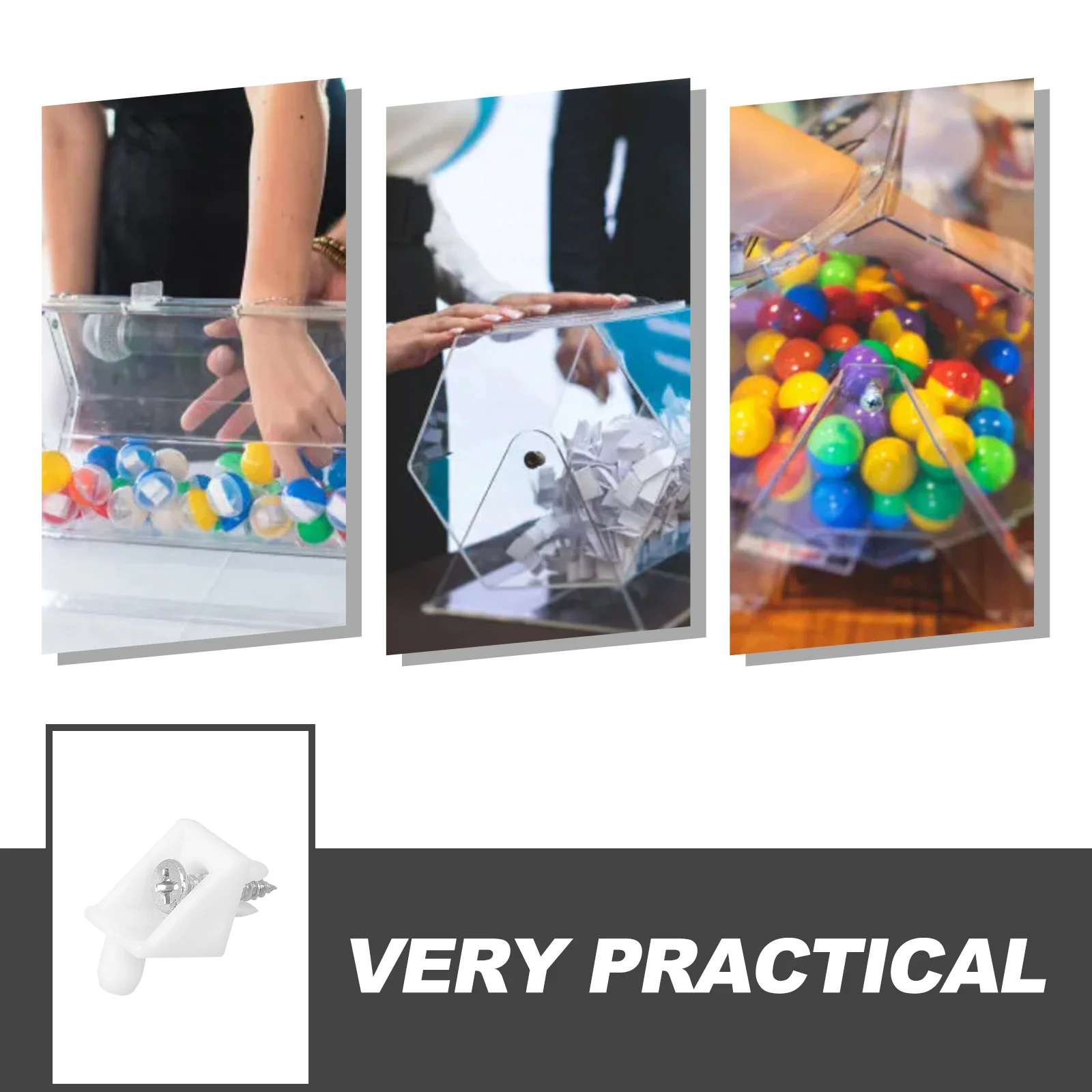 

50 set Plastic Corner Brace Wedge Drawer Bottom Support 90° Angle Joint Reinforcement Cabinet Wedge Furniture Repair Kit