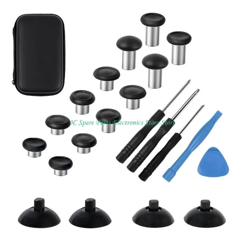 SZ Thumb Sticks Joystick Analog with Prying Tool Screwdriver Replacement Thumbstick Grip for Game Controller Thumb Grip