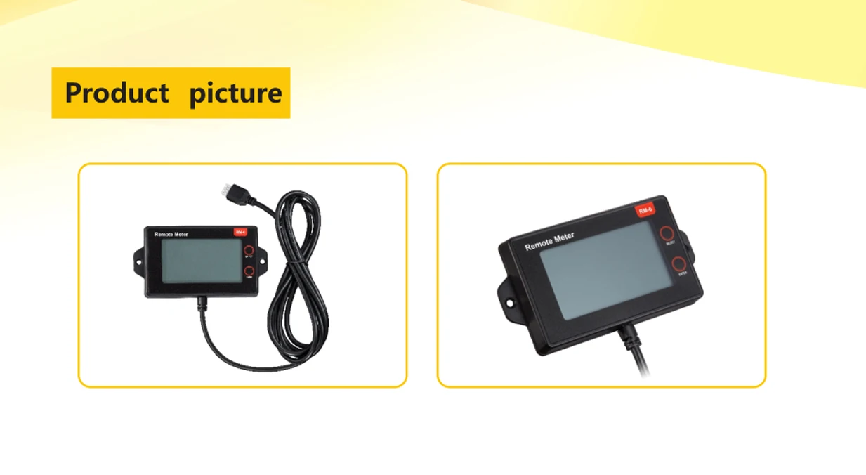 SRNE RM-6 Remote Display With Touch Function for MC Series Mppt Solar Controller With LCD Screen IP32 Waterproof Level