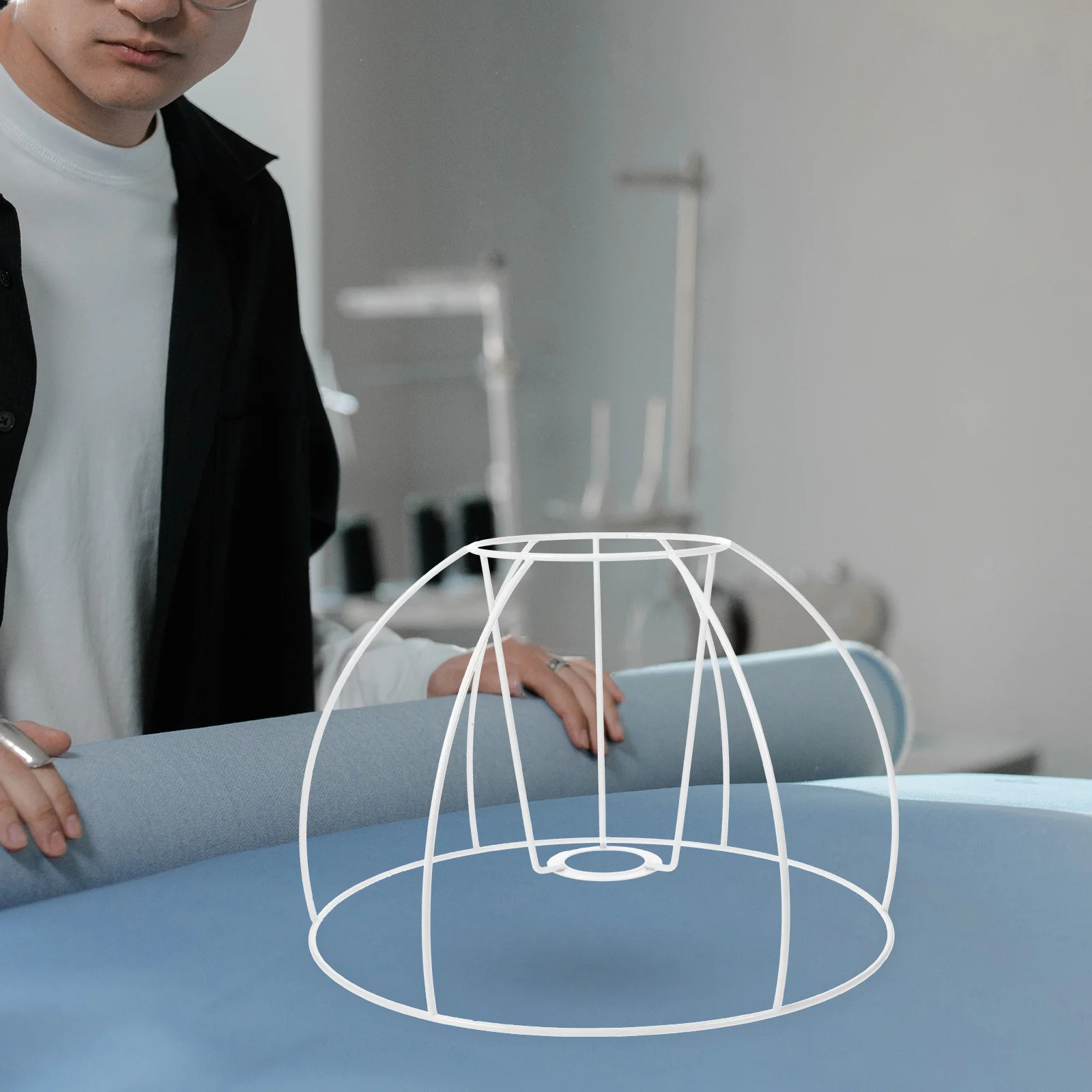 

Metal Lampshade Frame Sturdy DIY Table Lamp Shade Frame for Lampshade DIY Accessories Durable Metal Lamp Shade Bracket