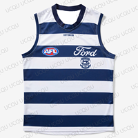 New 2025 AFL Summer Australia Football Geelong Cats Guernsey Oversized Vest For Adult/Kids Tank Top