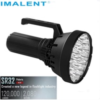 IMALENT SR32 Super Bright Flashlight 120000 Lumen  High Power Rechargeable Professional Searchlight 32 Cree XHP50.3 Led Torch