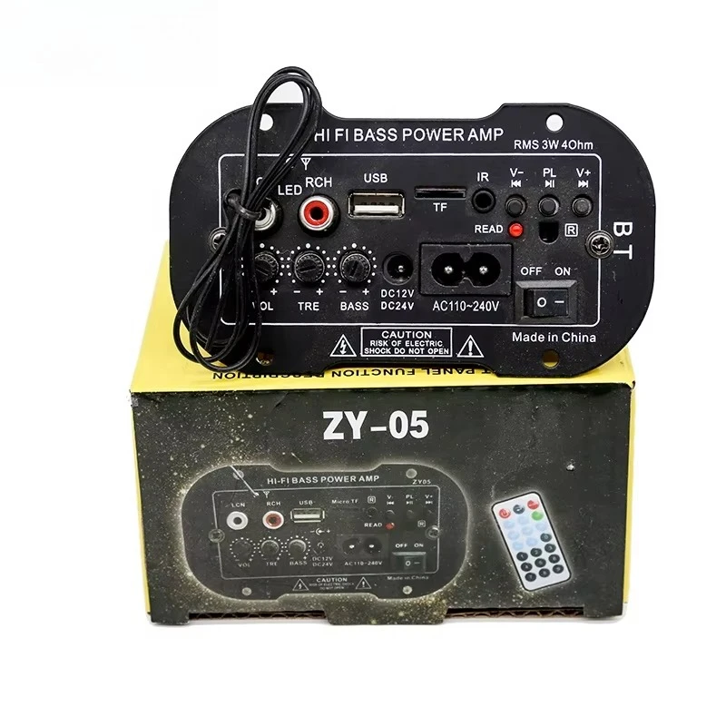 30W high fidelity car audio board 12V 220V power amplifier/with 5-6 inch subwoofer decoding