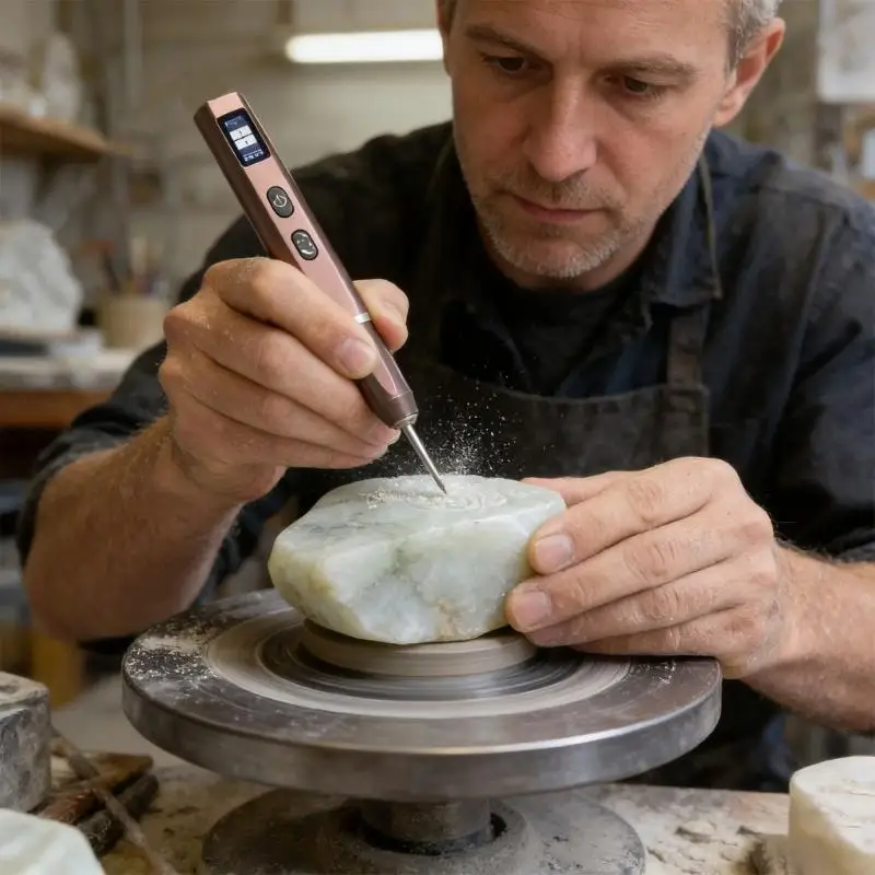 

Электрическая ручка для быстрой гравировки, 20000 вихрей, с защитой от вскрышных пород, два изменяемых темпа для точности, M4YD