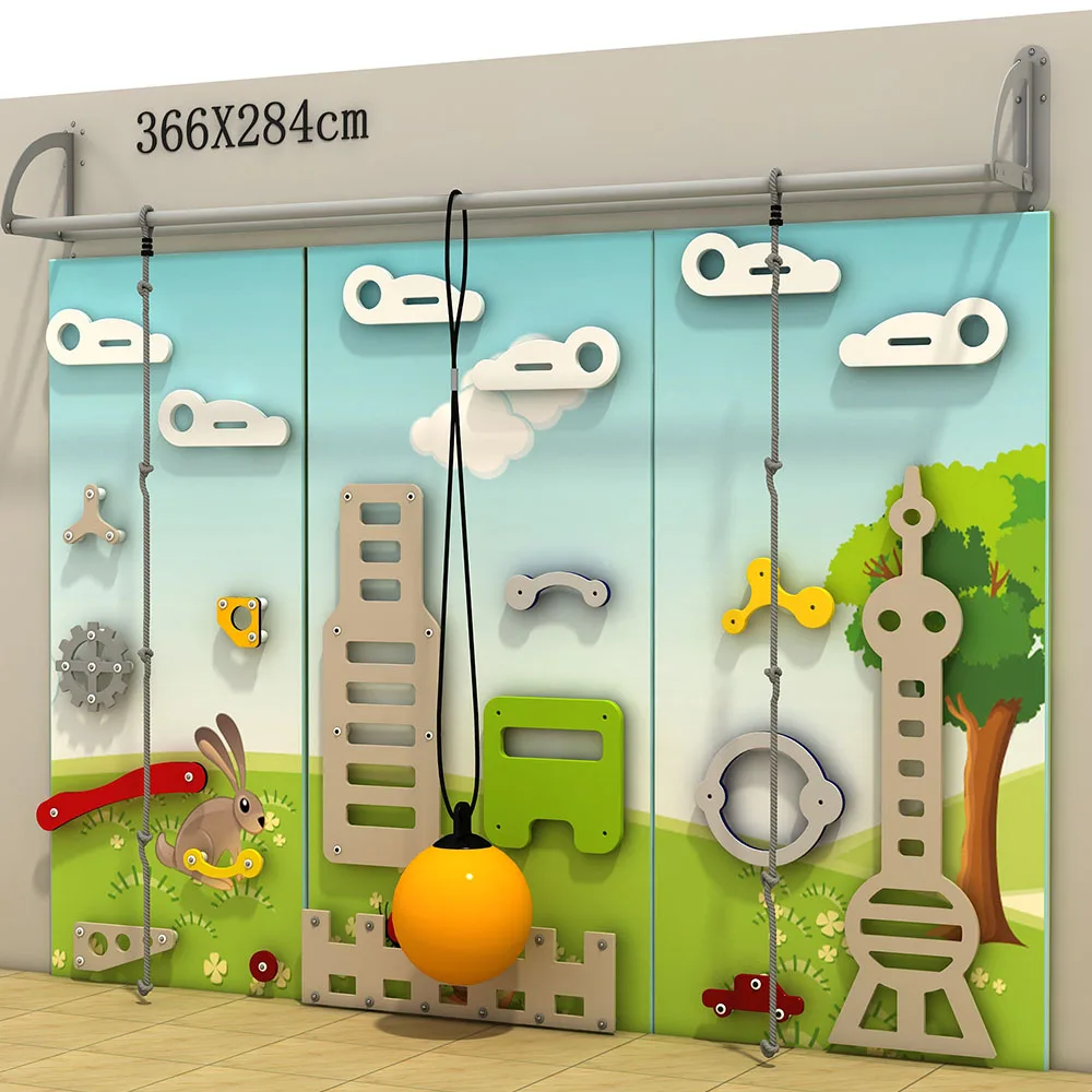 Climbing Wall Play Set High Quality Indoor Outdoor Climbing Walls Baby Climb Soft Play Set Indoor Playground Equipment