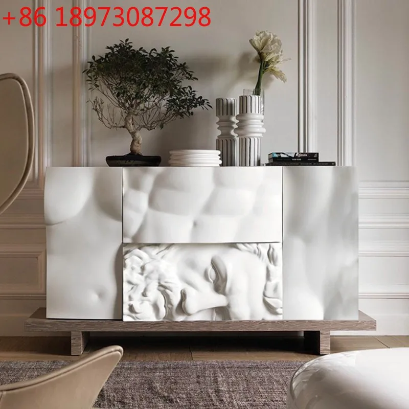 

Art entrance counter cabinet piano paint dining side modern simple locker