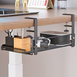 Under Desk Cable Management Tray No Drill Steel Desk Cable Organizers Wire Management Tray Cable Management Rack Storage Shelf